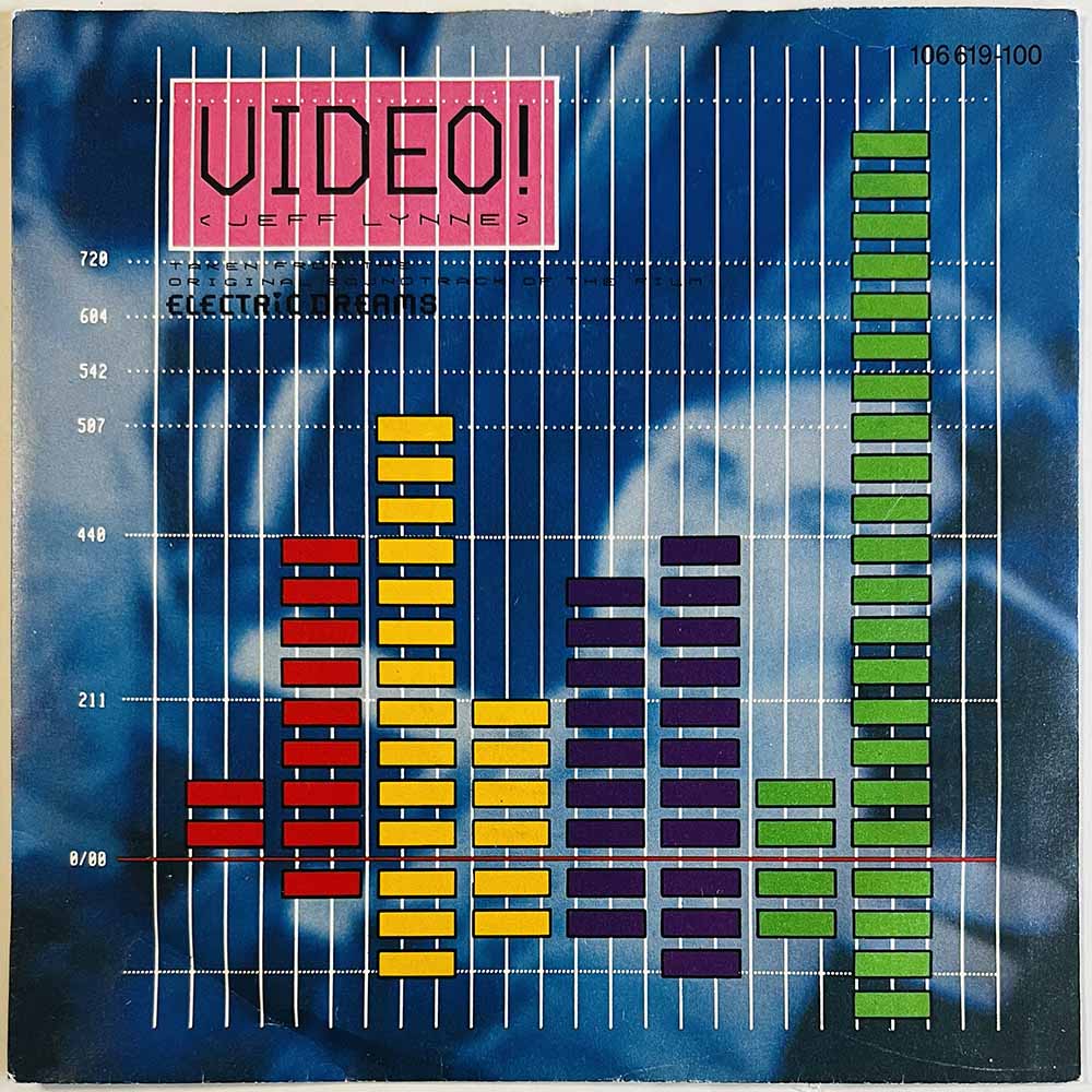 Lynne Jeff vinyylisingle Video!  kansi VG+ levy EX käytetty vinyylisingle