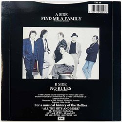 Hollies vinyylisingle Find Me A Family  kansi EX- levy EX käytetty vinyylisingle