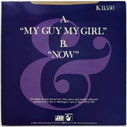 Amii Stewart & Johnny Bristol vinyylisingle My Guy, My Girl  kansi EX- levy EX käytetty vinyylisingle