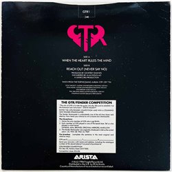 GTR Steve Hackett, Sr´teve Howe vinyylisingle When The Heart Rules The Mind  kansi EX- levy EX käytetty vinyylisingle