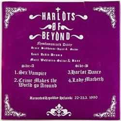 Harlots Of Beyond 1990 Zombie-002 Nymfomaniac's Diary EP begagnad singelskiva