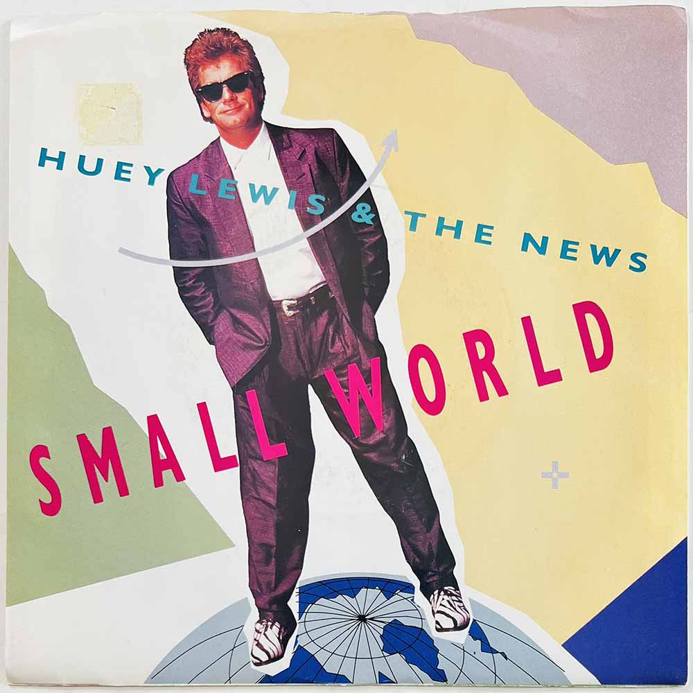 Huey Lewis & The News 1988 VS4 43306 Small World begagnad singelskiva