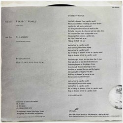 Huey Lewis & The News 1988 VS4 43265 Perfect World / Slammin' begagnad singelskiva