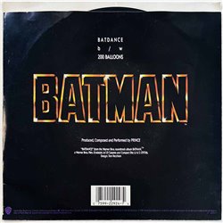 Prince vinyylisingle Batdance  kansi VG+ levy EX käytetty vinyylisingle