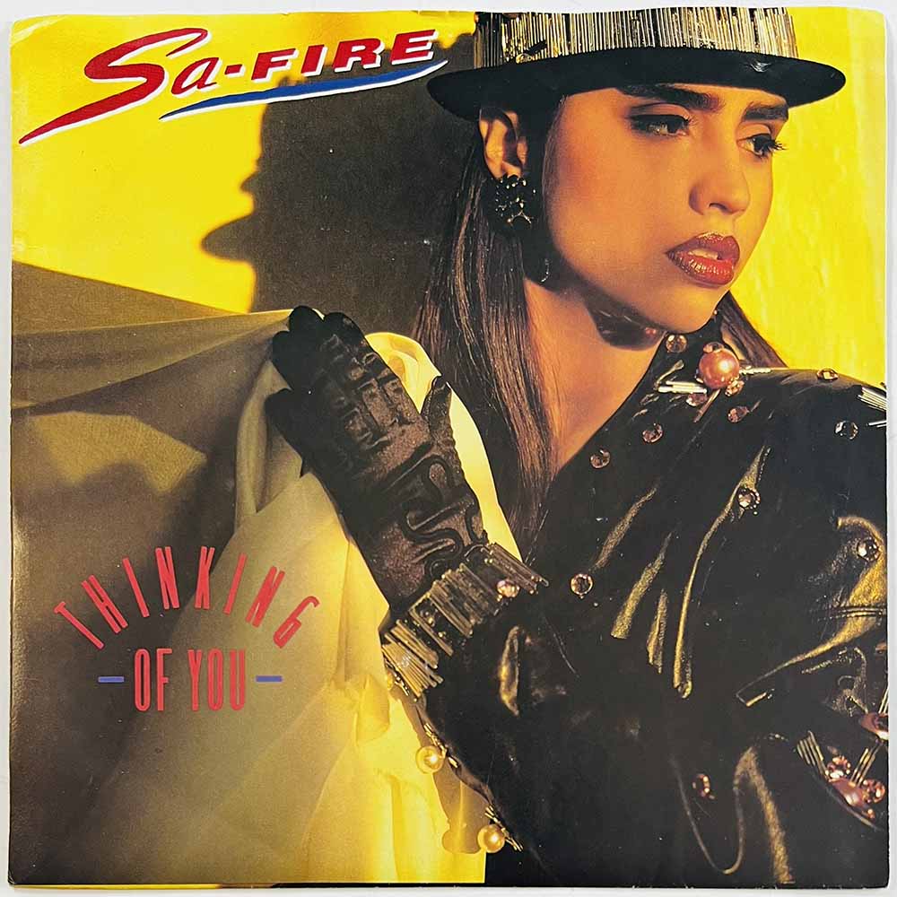 Safire vinyylisingle Thinking of you /  Let me be the one  kansi VG+ levy EX käytetty vinyylisingle