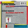 Dionne Warwick & Jeffrey Osborne vinyylisingle Love Power / In A World Such As This  kansi EX- levy EX käytetty vinyylisingle