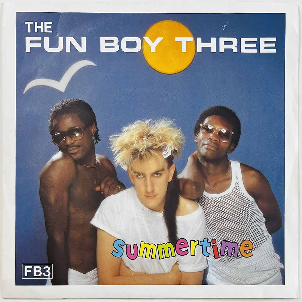 Fun Boy Three vinyylisingle Summertime / Summer Of '82  kansi EX- levy EX käytetty vinyylisingle
