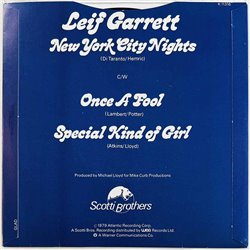 Garrett Leif 1979 K 11316 New York City Nights / Special kind of girl begagnad singelskiva