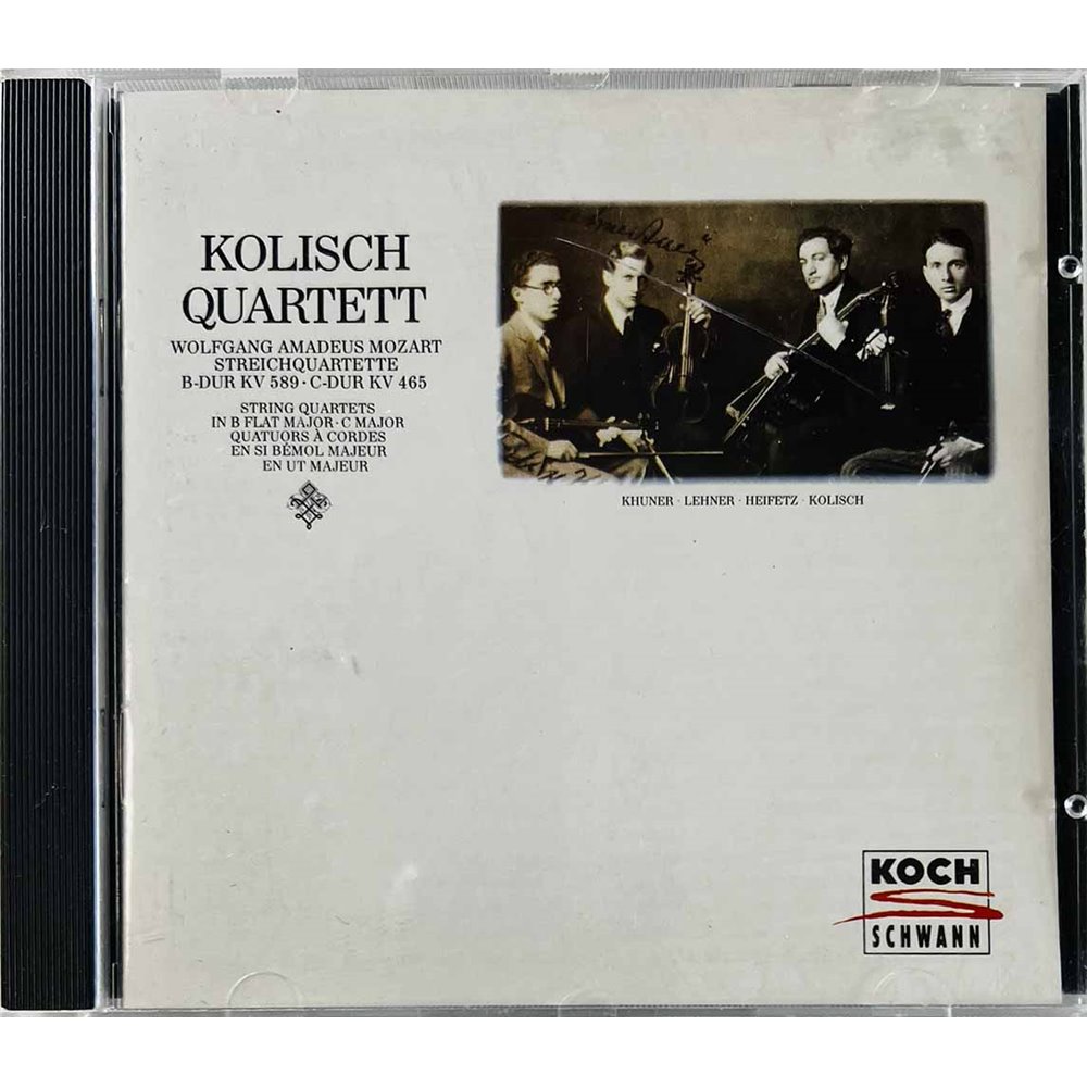 Kolisch Quartet, Wolfgang Amadeus Mozart CD String Quartets Streichquartette B-Dur KV 589  kansi EX- levy EX Käytetty CD