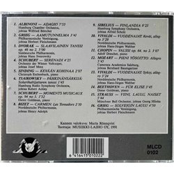 Albinoni, Grieg, Schubert ym. 1991 MLCD 0102 16 Klassisen Musiikin Helmeä CD Begagnat