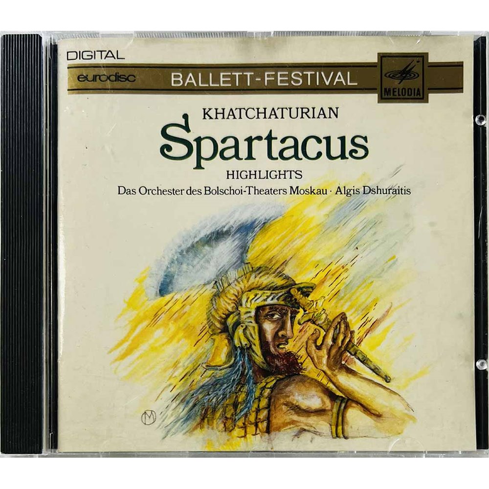Khatchaturian, Zhuraitis CD Spartacus highlights  kansi EX- levy VG+ Käytetty CD