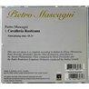 Mascagni Pietro CD Cavalleria Rusticana  kansi EX- levy EX Käytetty CD
