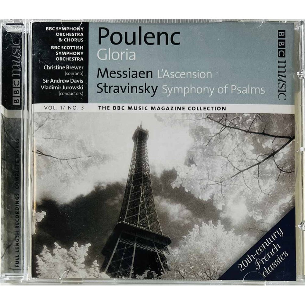 Poulenc BBC Symphony Orchestra 2008 Vol. 17 No. 3 Gloria, L'Ascension, Symphony Of Psalms CD Begagnat