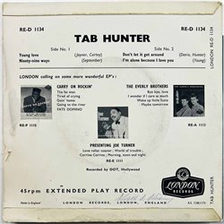 Hunter Tab vinyylisingle Young Love EP  kansi G+ levy VG+ käytetty vinyylisingle