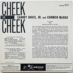 Sammy Davis Jr, Carmen McRae 1957 ED 2511 Cheek To Cheek EP begagnad singelskiva