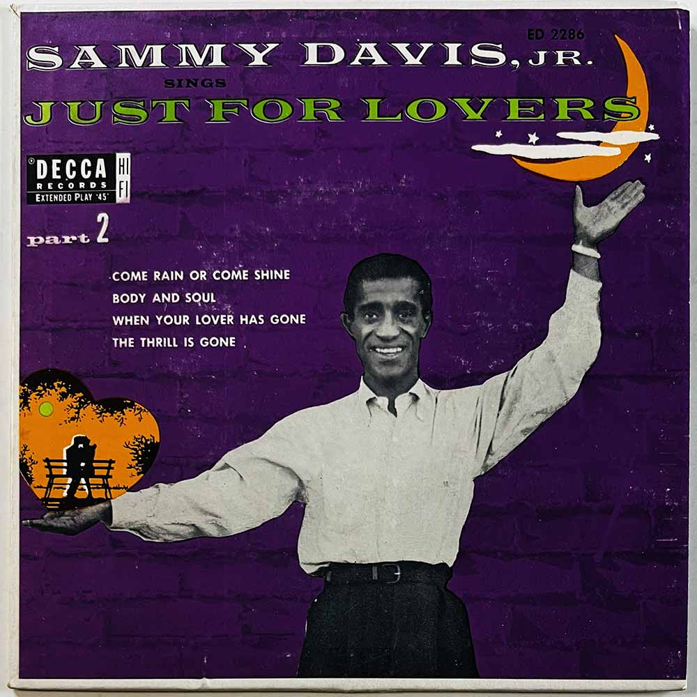 Sammy Davis Jr. vinyylisingle Just For Lovers Part 2 EP  kansi EX- levy EX- käytetty vinyylisingle