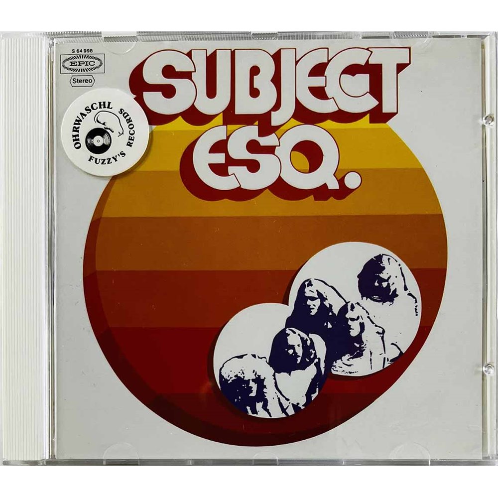 Subject Esq. CD Subject Esq.  kansi EX levy EX Käytetty CD
