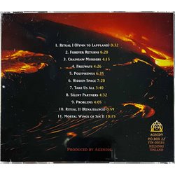 Ageness CD Rituals  kansi EX levy EX Käytetty CD