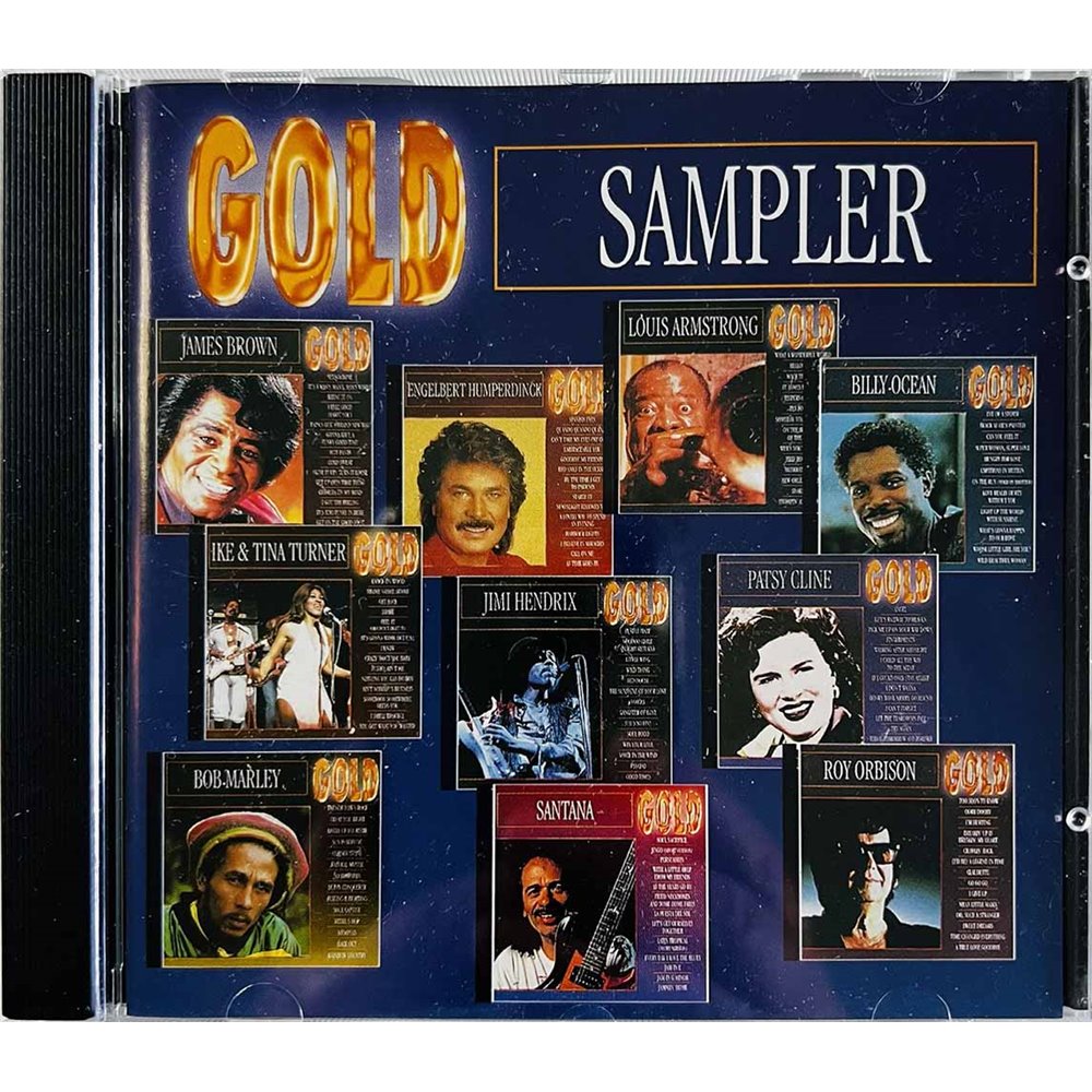 Roy Orbison, Jimi Hendrix, Santana CD Gold Sampler  kansi EX levy EX Käytetty CD