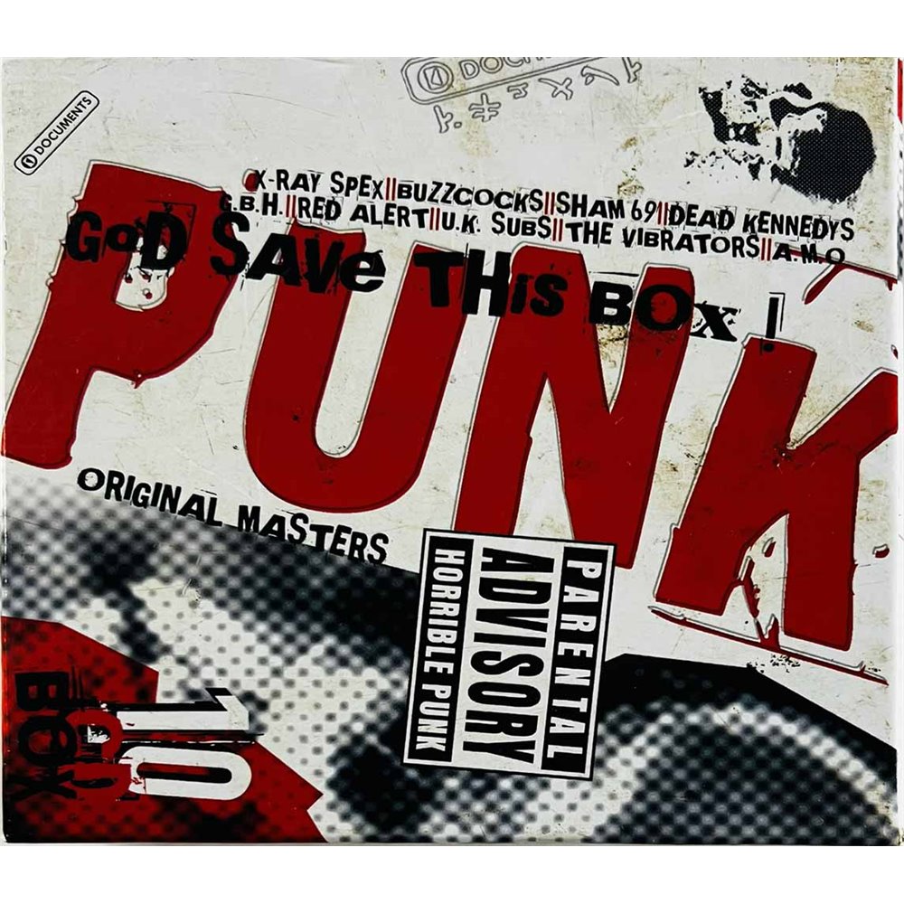 Sid Vicious, 999, GBH, Vibrators, Sham 69 CD PUNK God Save This Box 9CD  kansi EX levy VG+ Käytetty CD