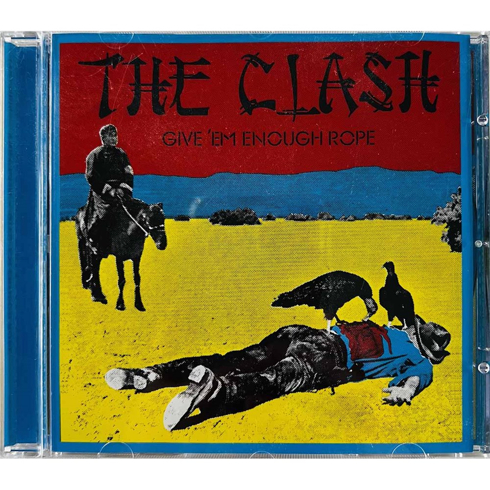 Clash CD Give 'Em Enough Rope  kansi EX levy EX Käytetty CD