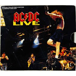 AC/DC CD Live 2CD  kansi EX- levy VG+ Käytetty CD
