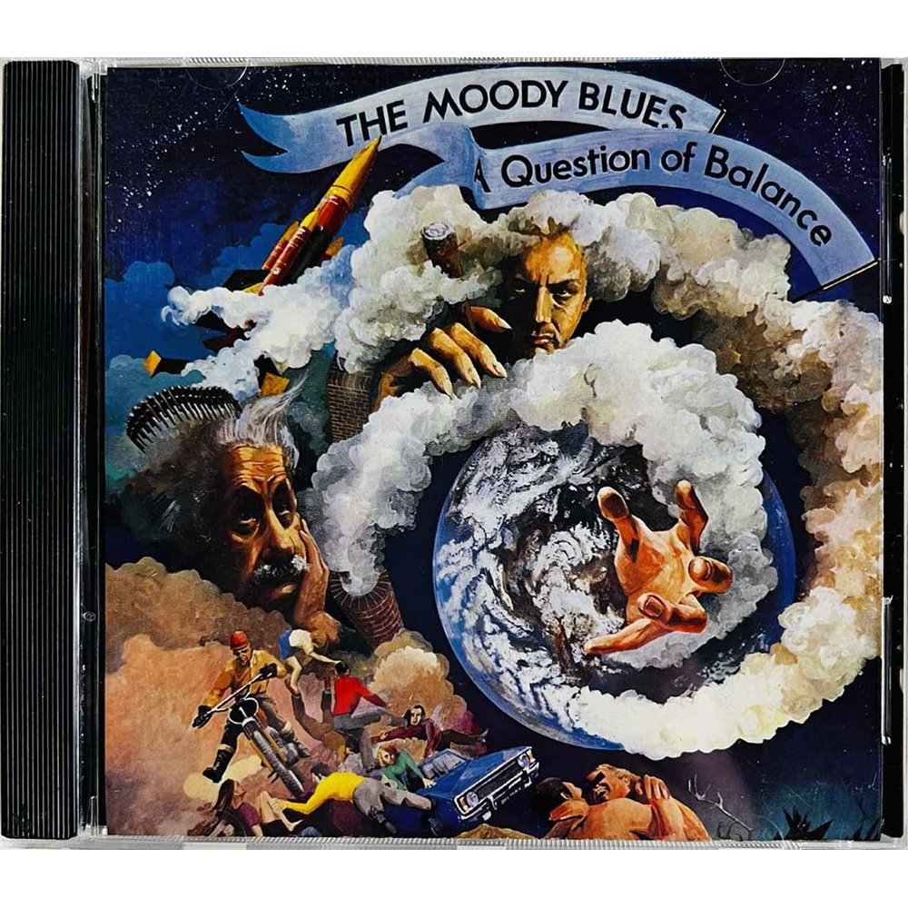 Moody Blues CD Question of Balance  kansi EX levy EX Käytetty CD