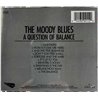 Moody Blues CD Question of Balance  kansi EX levy EX Käytetty CD