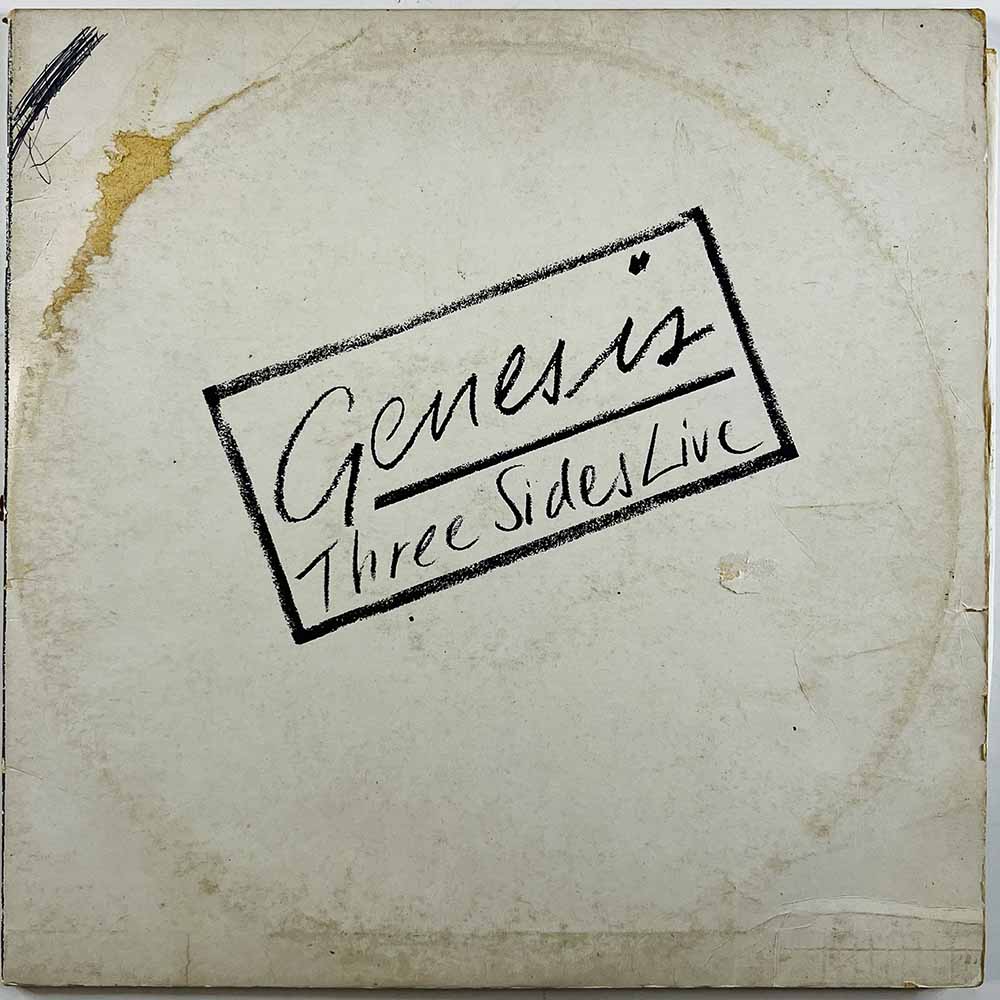 Genesis vinyl LP Three sides live 2LP  kansi G- levy VG+ Käytetty LP