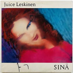 Leskinen Juice vinyl LP Sinä, kannessa artistin nimmari  kansi VG levy EX Käytetty LP
