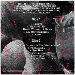 Theatre Of Hate vinyl LP Revolution, purple vinyl  kansi VG levy VG+ Käytetty LP