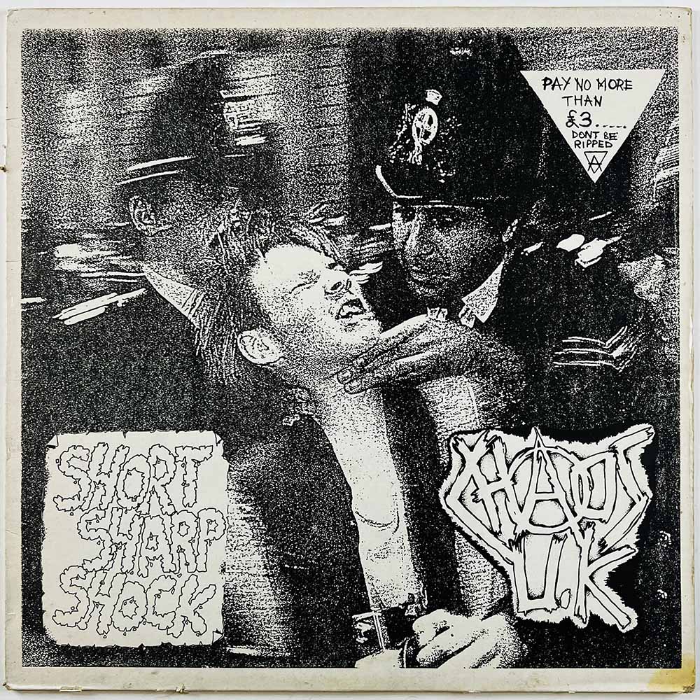 Chaos UK 1984 GURT 1 Short Sharp Shock Begagnat LP