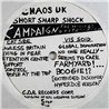 Chaos UK 1984 GURT 1 Short Sharp Shock Begagnat LP