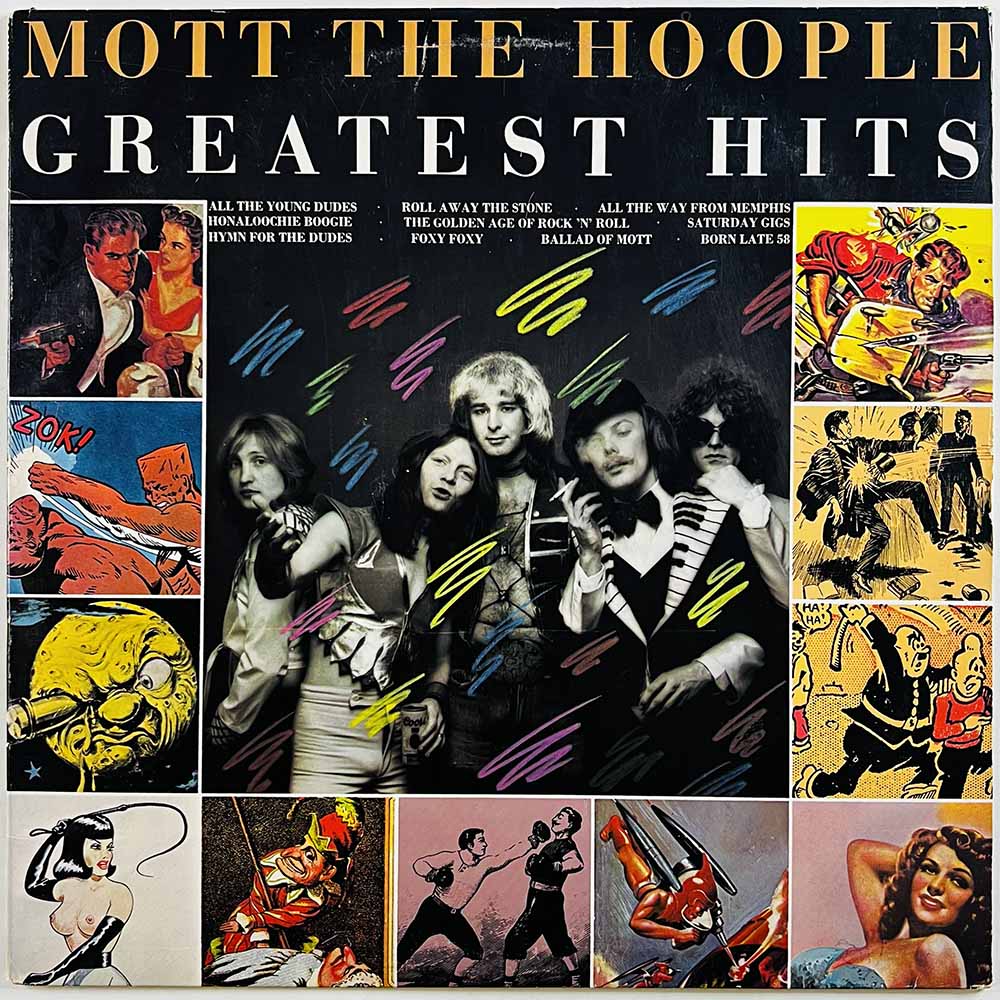 Mott the Hoople vinyl LP Greatest Hits  kansi VG+ levy EX- Käytetty LP