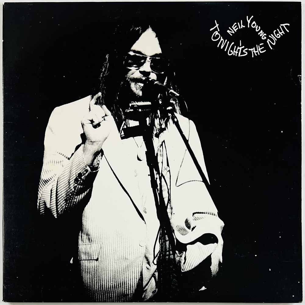 Young Neil vinyl LP Tonight’s the night  kansi VG levy EX Käytetty LP