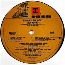 Young Neil vinyl LP Tonight’s the night  kansi VG levy EX Käytetty LP
