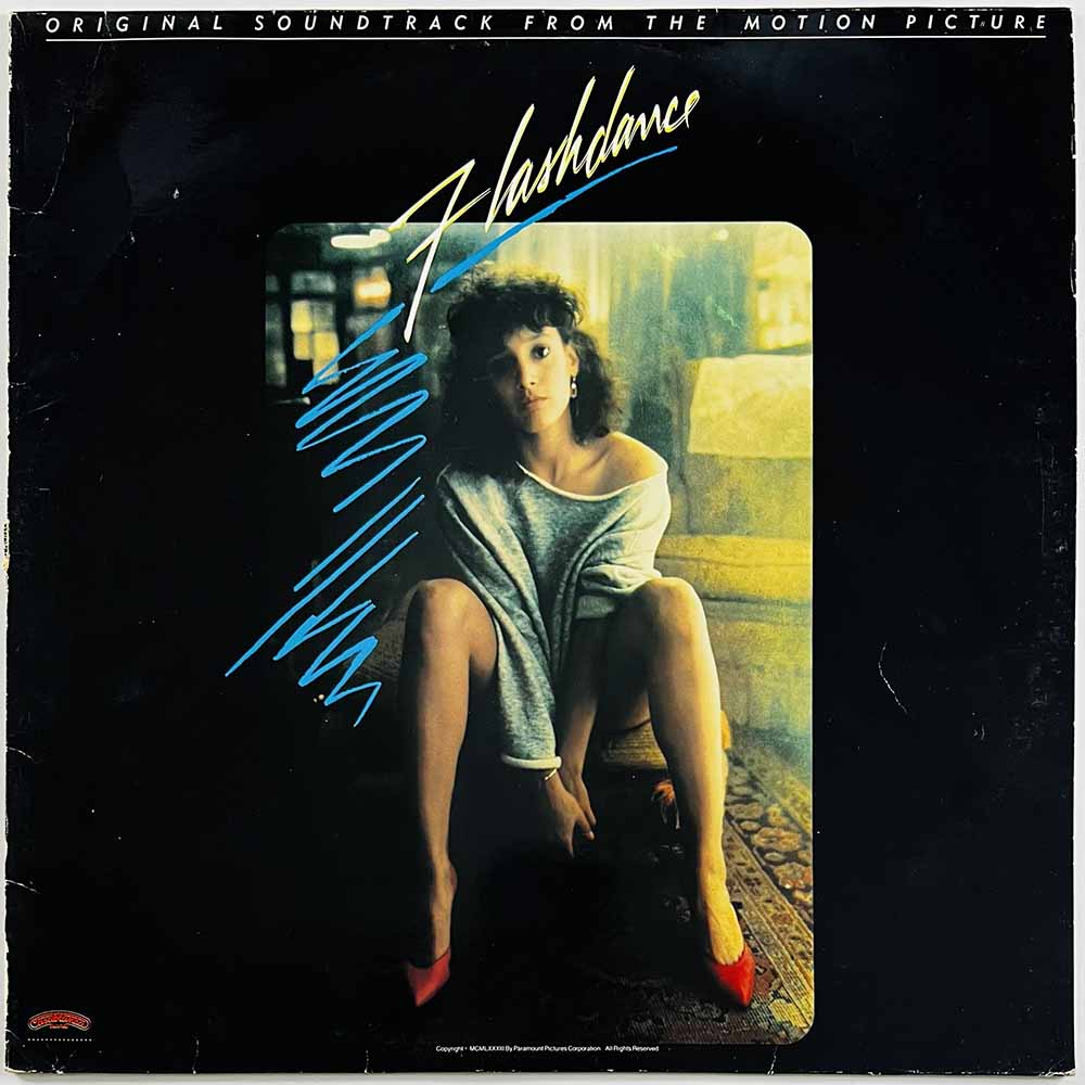 Irene Cara, Laura Branigan, Kim Carnes vinyl LP  Flashdance Original Soundtrack  kansi VG levy EX Käytetty LP