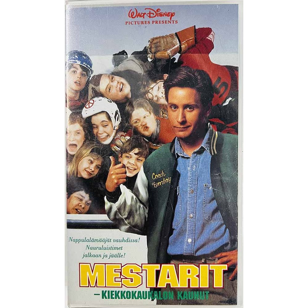 VHS - Elokuva: Mestarit - Kiekkokaukalon kauhut kansipaperi EX VHS-kasetin kunto VG+ VHS video