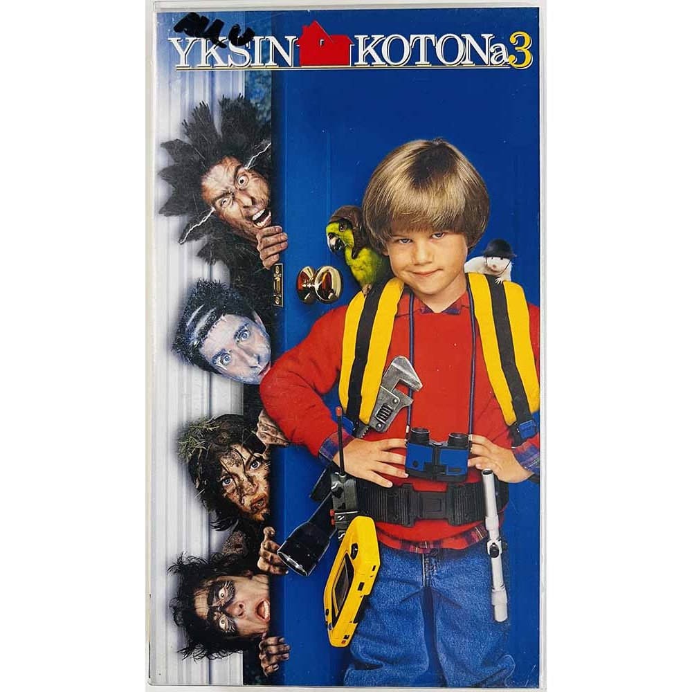VHS - Elokuva: Yksin kotona 3 kansipaperi EX VHS-kasetin kunto EX- VHS video