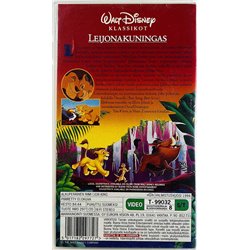 VHS - Elokuva: Leijonakuningas kansipaperi EX VHS-kasetin kunto EX VHS video