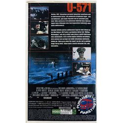 VHS - Elokuva: U-571 kansipaperi EX- VHS-kasetin kunto EX- VHS video