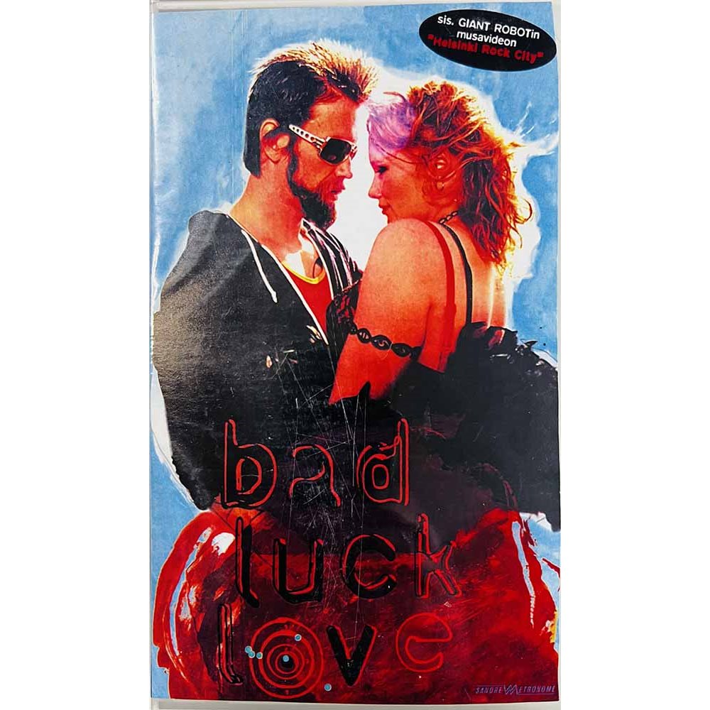 VHS - Elokuva: Bad Luck Love kansipaperi VG+ VHS-kasetin kunto EX- VHS video