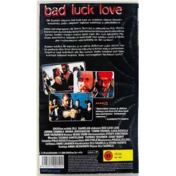 VHS - Elokuva: Bad Luck Love kansipaperi VG+ VHS-kasetin kunto EX- VHS video