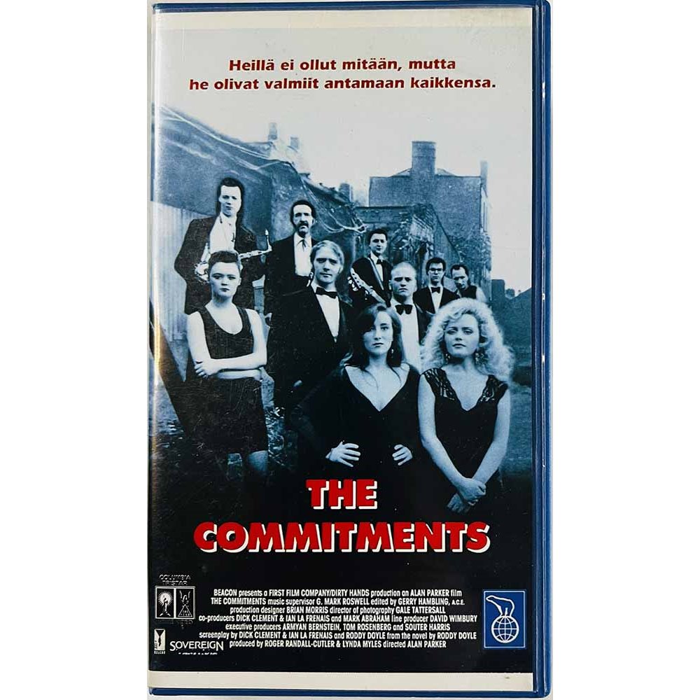 VHS - Elokuva: Commitments kansipaperi EX VHS-kasetin kunto EX- VHS video
