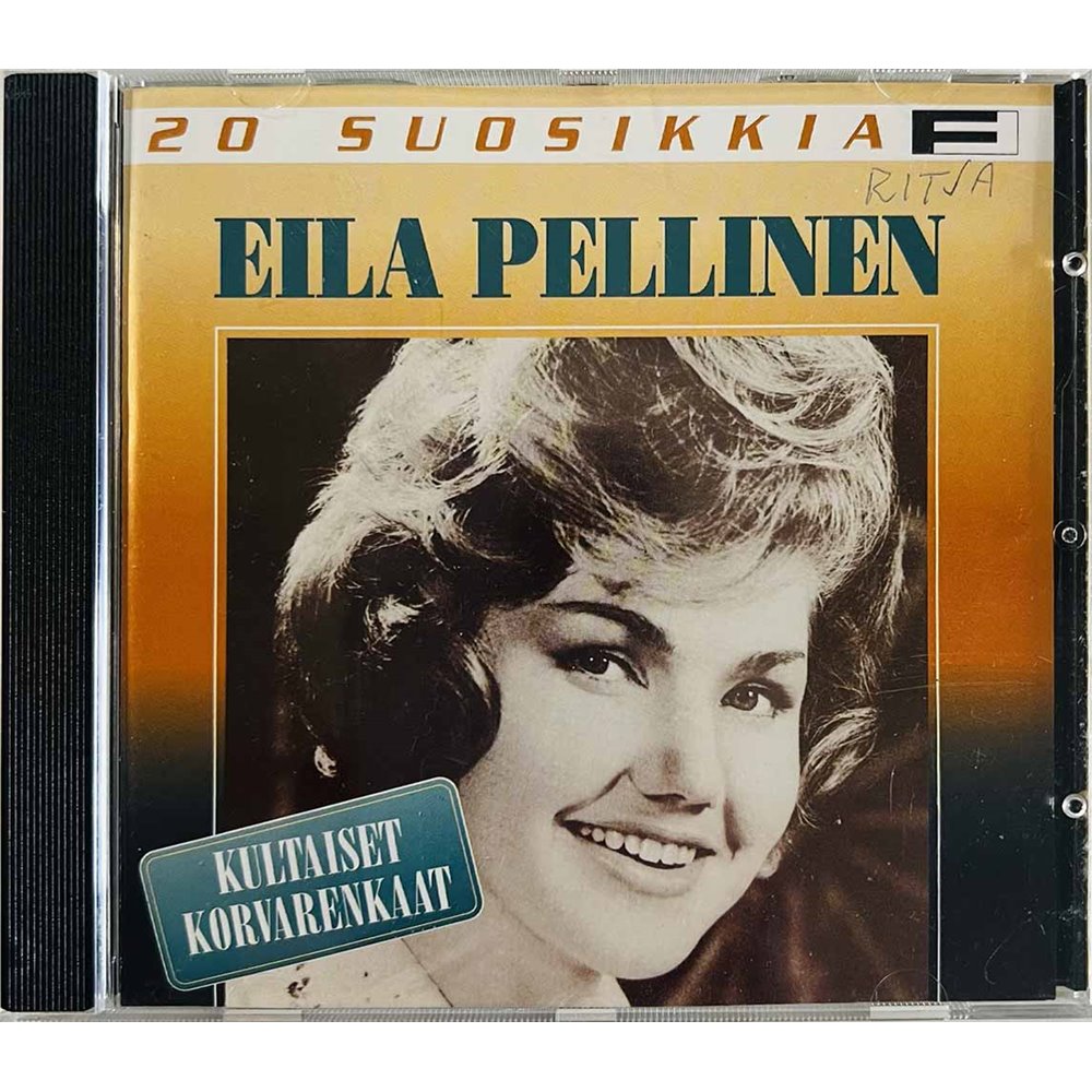 Pellinen Eila CD 20 Suosikkia – Kultaiset Korvarenkaat  kansi VG+ levy EX Käytetty CD