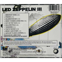 Led Zeppelin CD Led Zeppelin III  kansi EX levy EX Käytetty CD