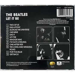 Beatles CD Let it be  kansi EX levy EX Käytetty CD