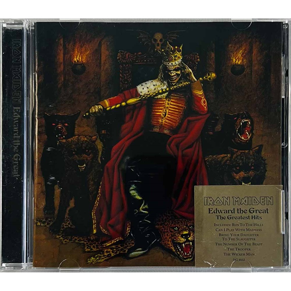 Iron Maiden CD Edward The Great (The Greatest Hits)  kansi EX levy VG Käytetty CD