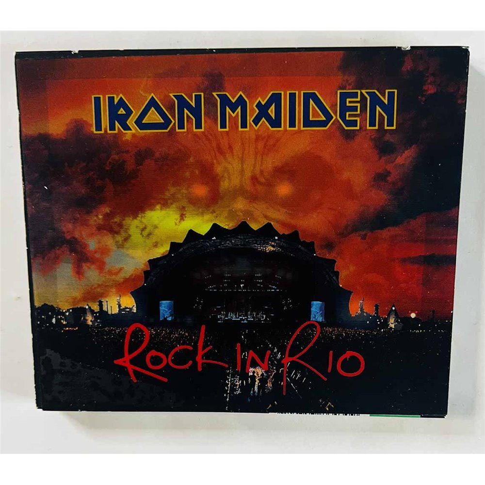 Iron Maiden CD Rock In Rio 2CD  kansi VG+ levy EX Käytetty CD