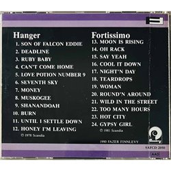 Hurriganes CD Hanger / Fortissimo  kansi EX levy EX Käytetty CD